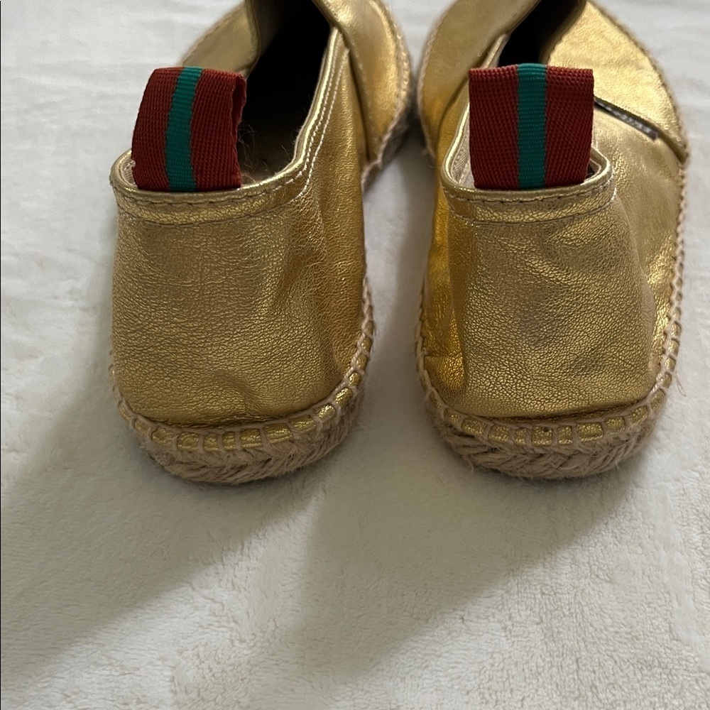 Penelope Chilvers Gold Espadrille Slip-Ons - Picture 15 of 15